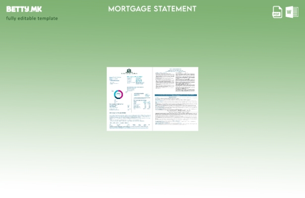 модерен стил Изјава за хипотекарен заем од Пакистан Хабиб Митрополит во Word и P